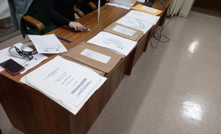 Abertura de envelopes do anel de integração