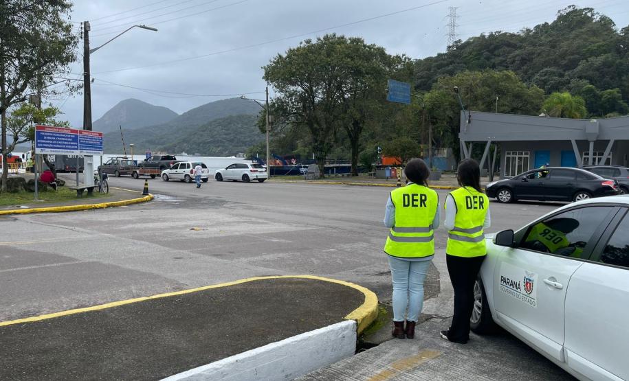 Fiscalização do DER na travessia