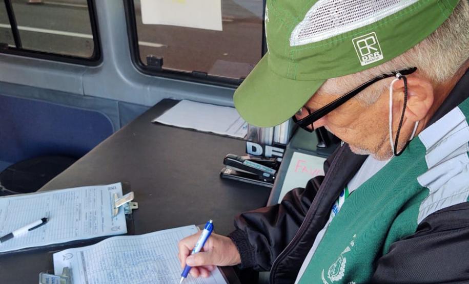 Fiscalização do DER/PR nas rodovias