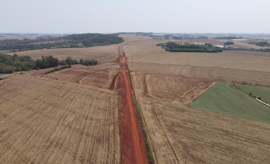 Foto aérea do contorno