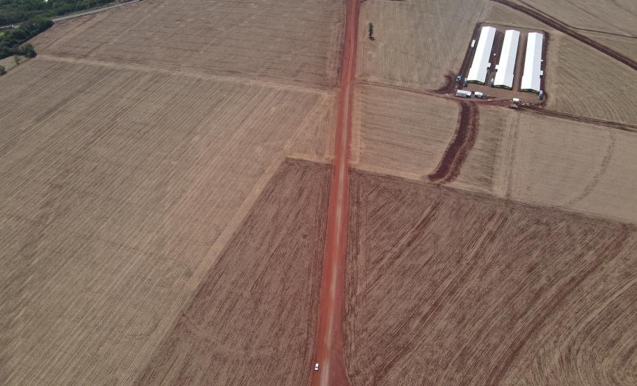 Foto aérea do contorno