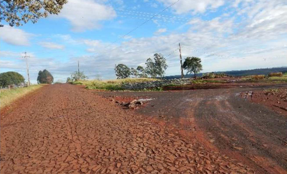 Trecho da estrada atual