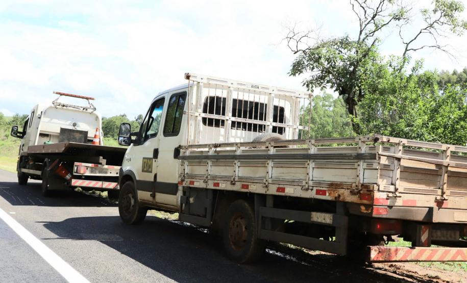 Guincho mecânico em atividade