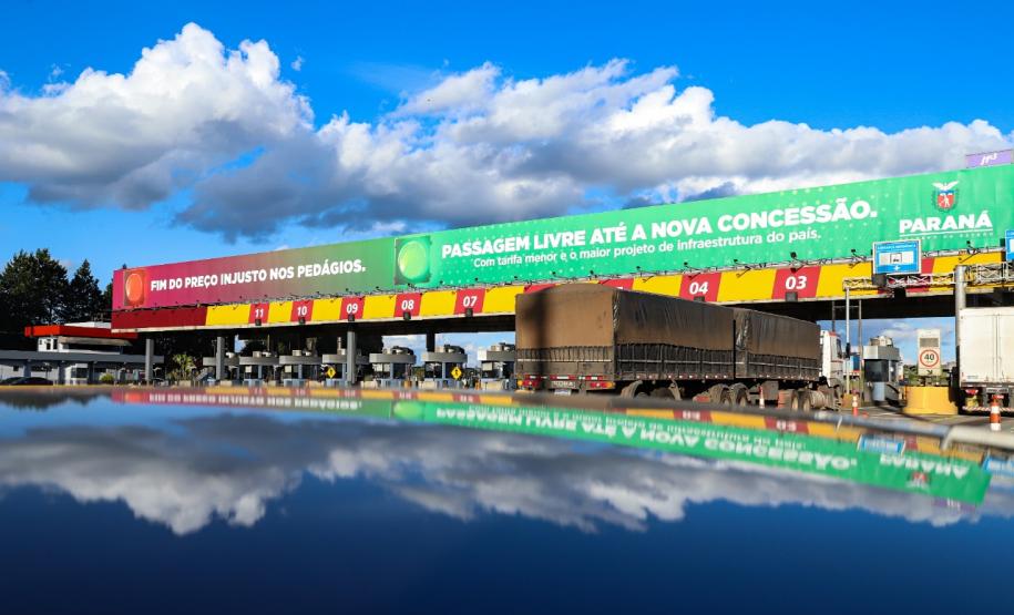 Praça de pedágio desativada