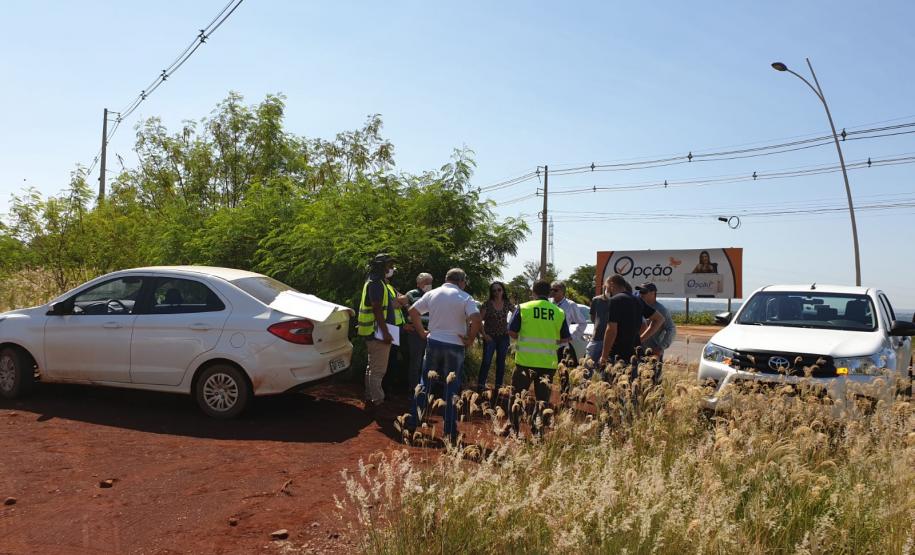 Reunião técnica no local da obra