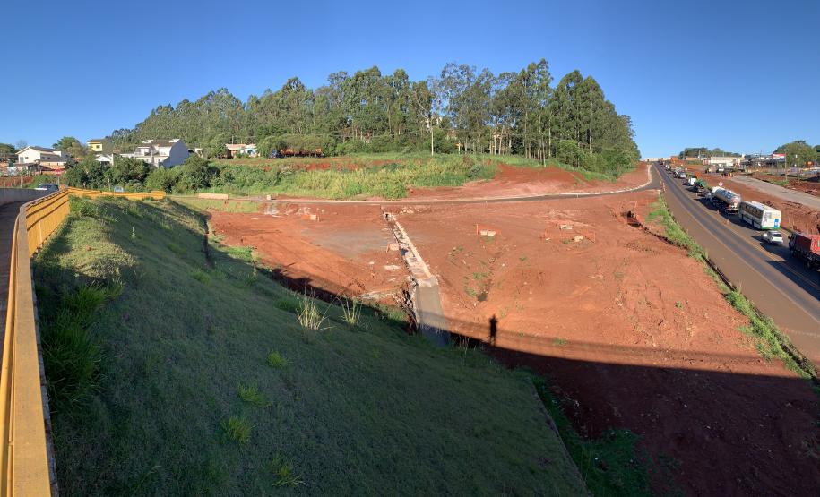 Execução de alças no viaduto Olindo Periolo