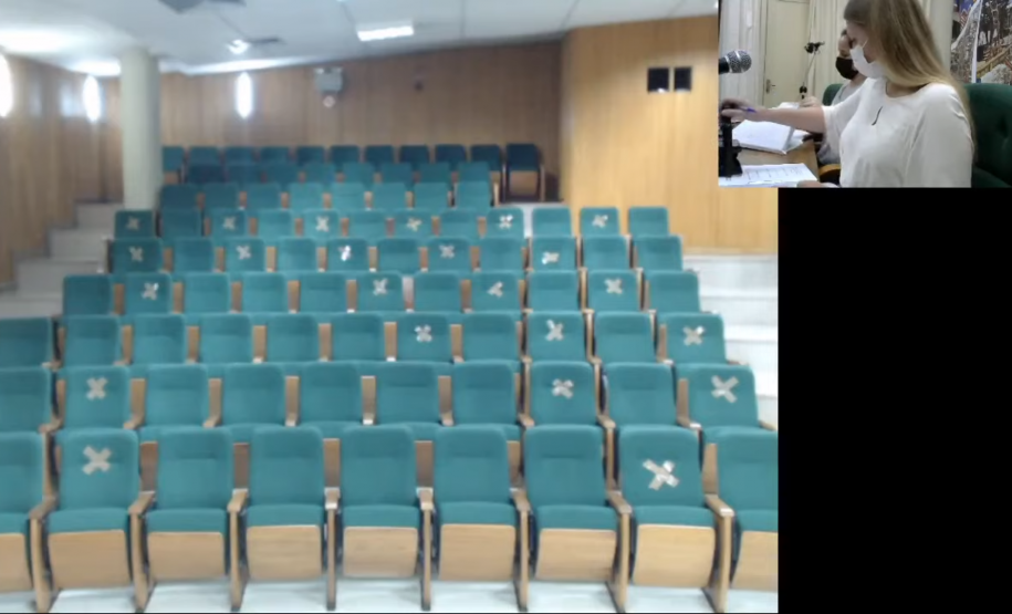 Sessão de abertura de envelopes online