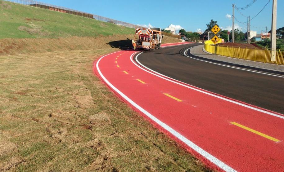 Alças do viaduto Olindo Periolo em Cascavel