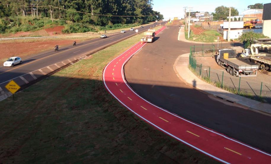 Alças do viaduto Olindo Periolo em Cascavel