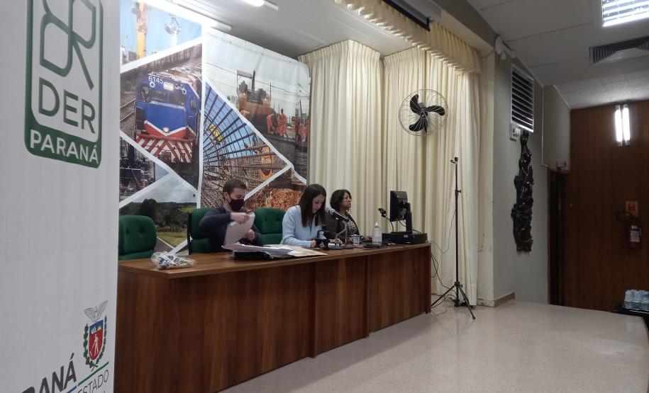 Abertura de envelopes da obra de iluminação da BR-277