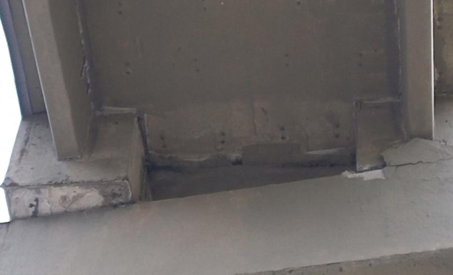 Passarela interditada