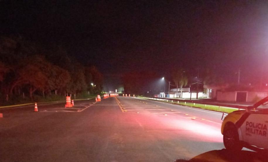 Passarela interditada