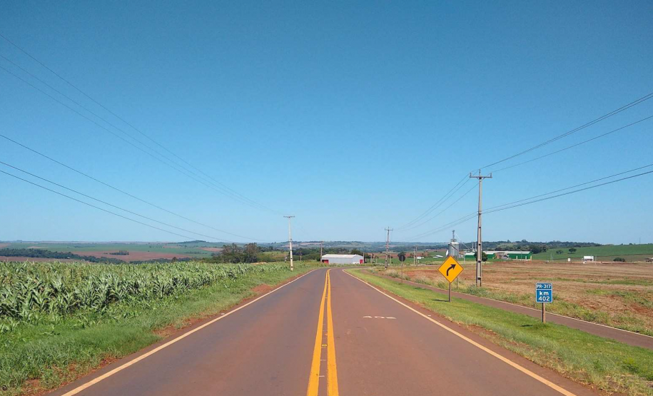 Serviços do PROSEG PARANÁ na PR-317 em Ouro Verde do Oeste