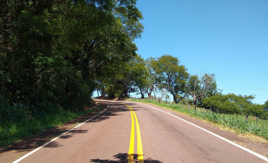 Serviços do PROSEG PARANÁ na PR-317, no território de São Pedro do Iguaçu