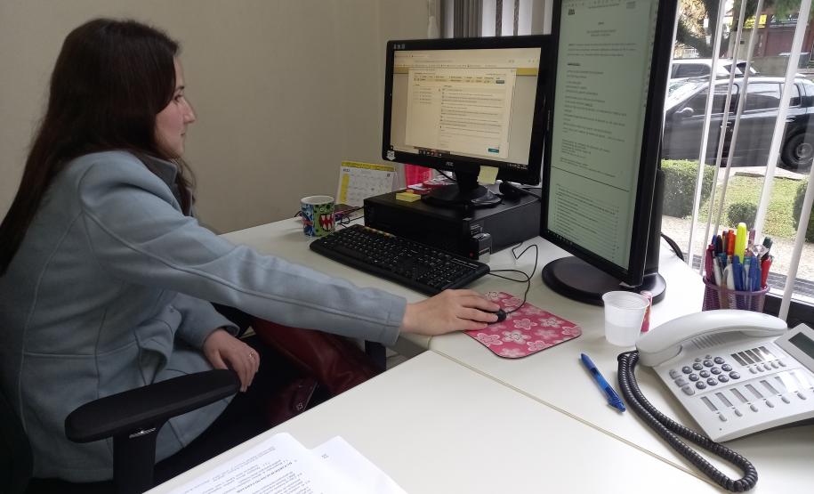 Sessão de lances online da licitação