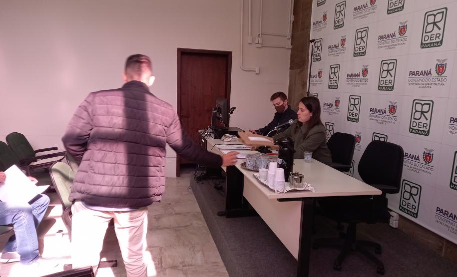 Sessão de abertura de propostas de preços