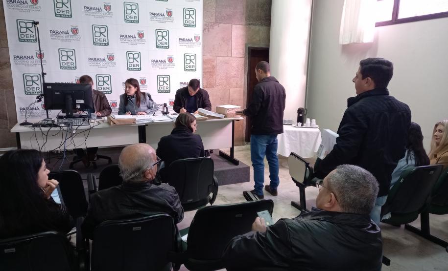 Sessão de abertura de envelopes de preços da duplicação da Rodovia das Cataratas