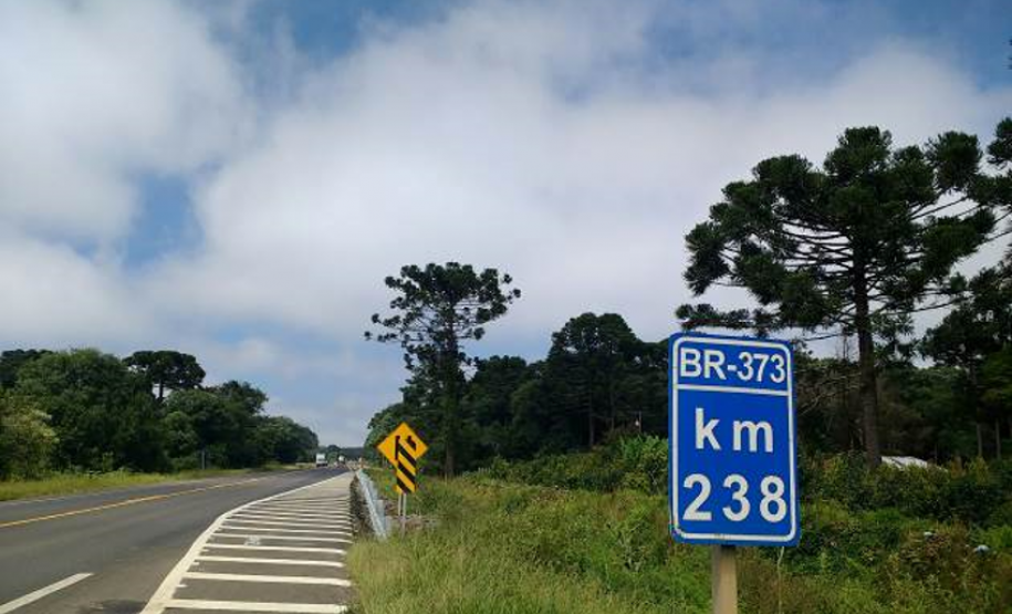 Terceira faixa BR-373 km 238+000 ao km 240+360