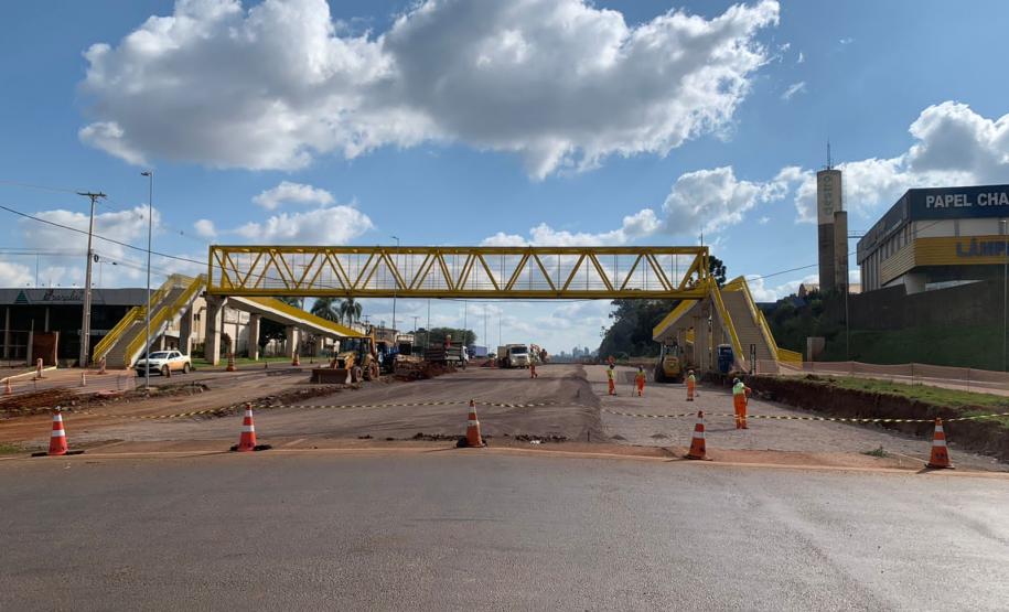 Obras do Trevo Cataratas