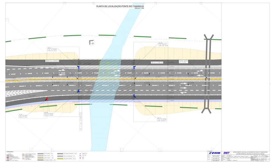 Projeto executivo da Ponte do Rio Tamanduá
