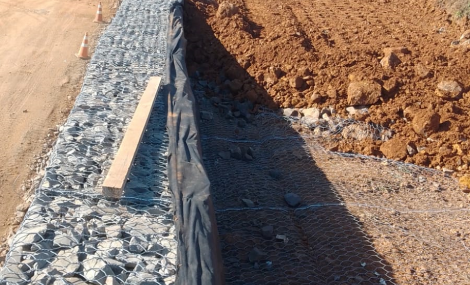 Duplicação BR-277 em Guarapuava, obras em alça de viaduto