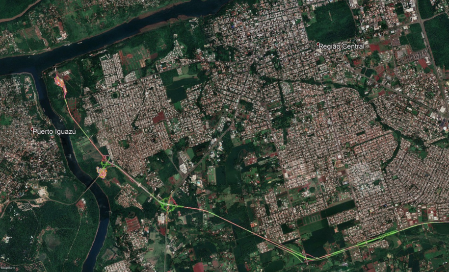 Traçado da perimetral