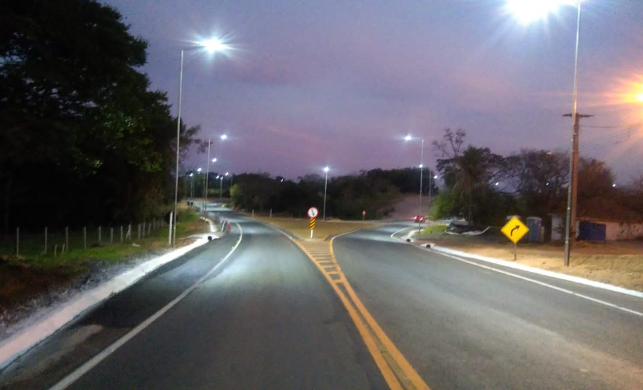 Curva concluída na PR-151 em Ribeirão Claro