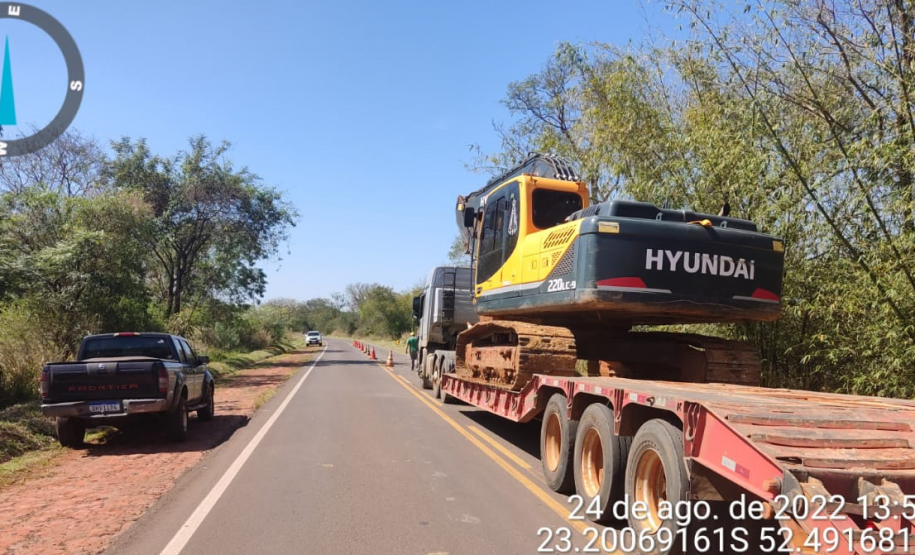 Reparos na PR-492 em Tamboara