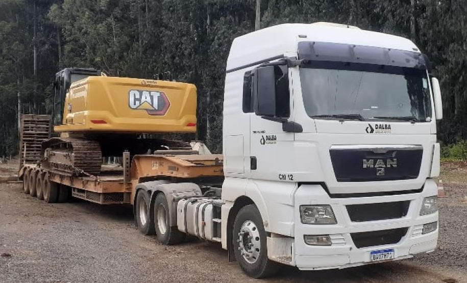 Máquinas que serão utilizadas nas obras