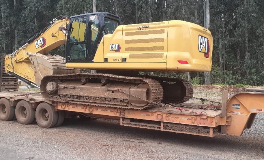 Máquinas que serão utilizadas nas obras