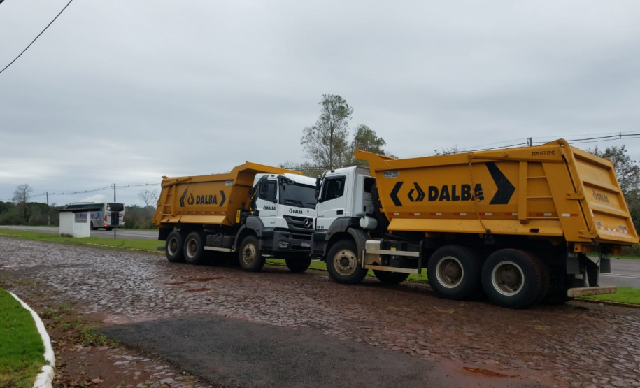 Máquinas que serão utilizadas nas obras