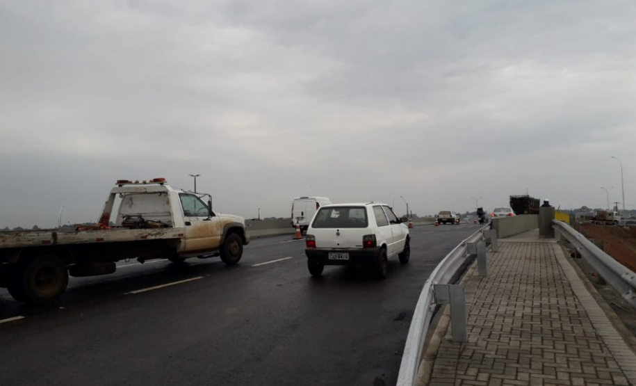 Novo viaduto de Guarapuava em obras