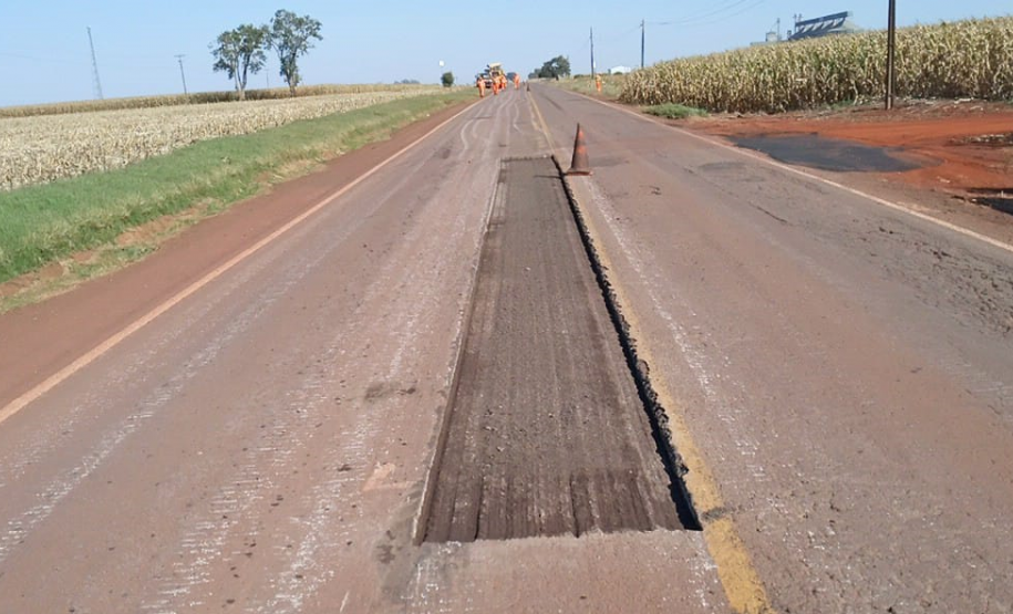 Execução de remendo superficial