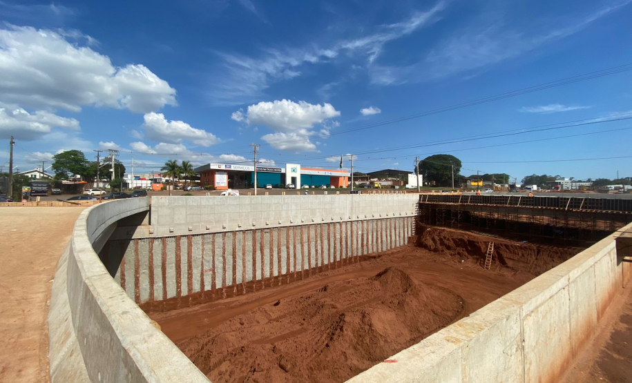 Nova trincheira no Trevo Gaúchão