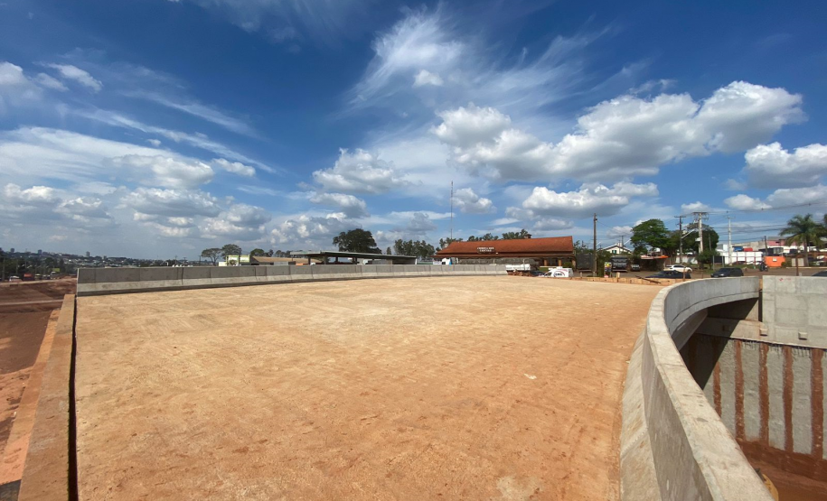 Nova trincheira no Trevo Gaúchão