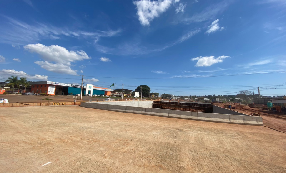 Nova trincheira no Trevo Gaúchão