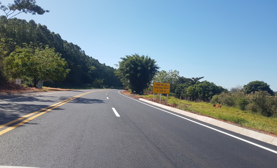 Obras de terceiras faixas na PR-323
