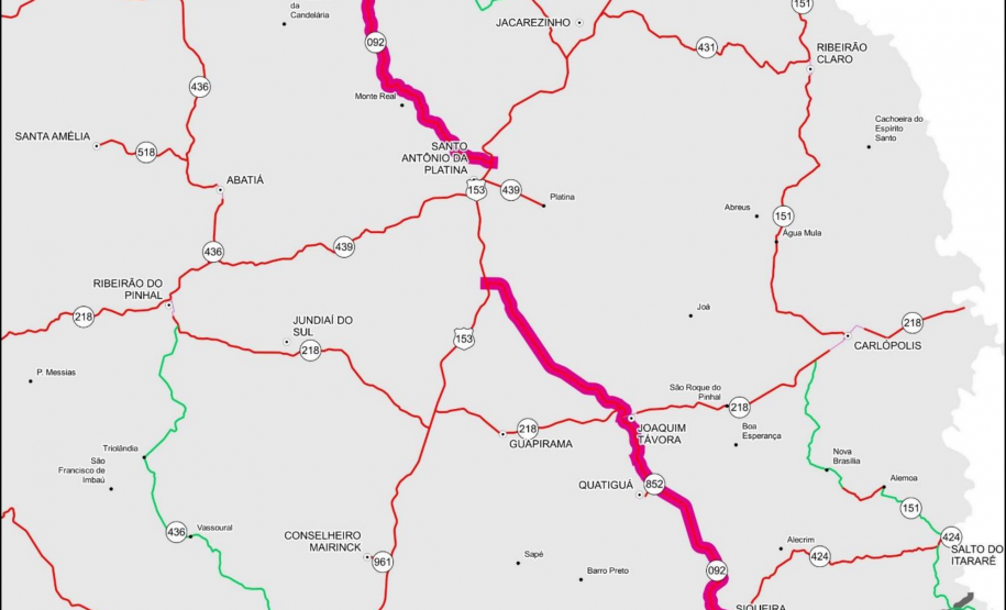Mapa do Lote E Norte Proconserva