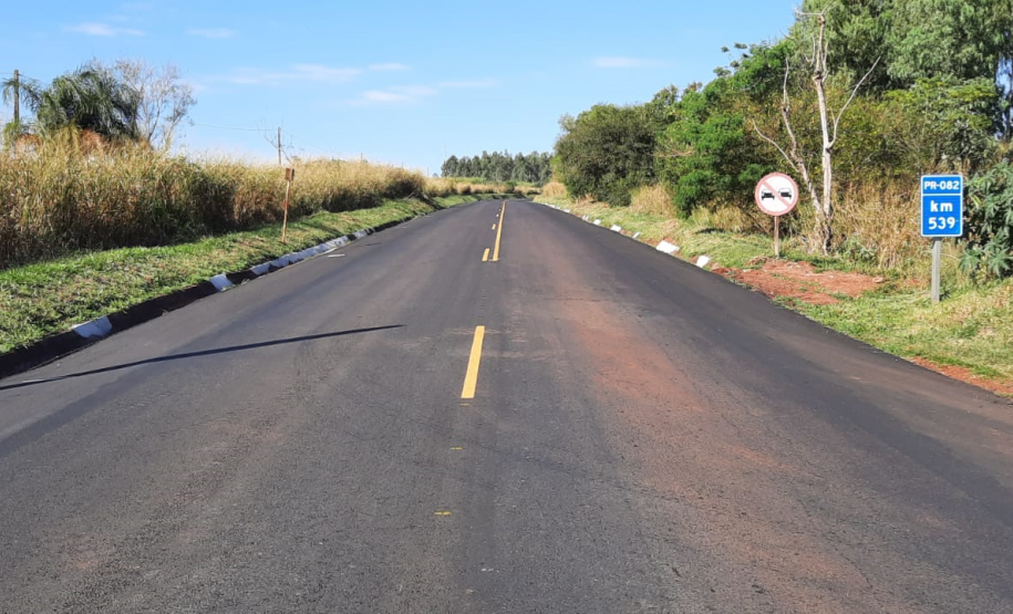 PR-082 entre Cidade Gaúcha e Nova Olímpia