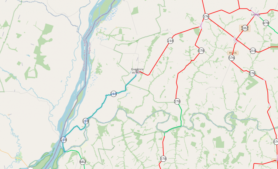 PR-218 em Querência do Norte