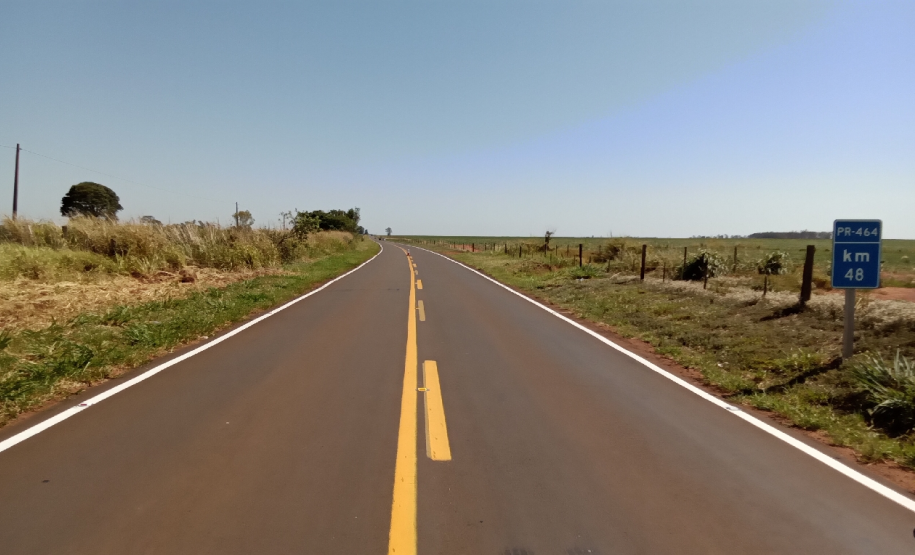 PR-464, entre Paranacity e Paranapoema