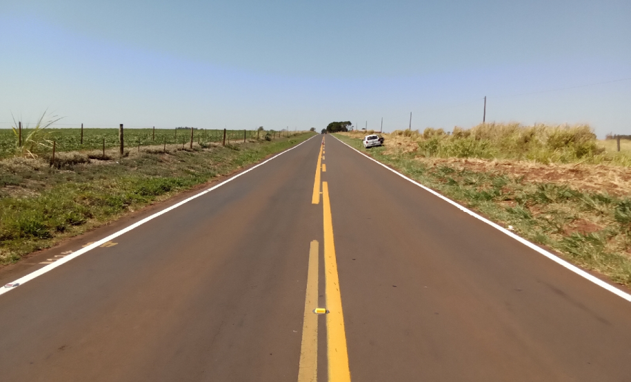 PR-464, entre Paranacity e Paranapoema