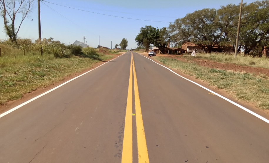 PR-464, entre Paranacity e Paranapoema