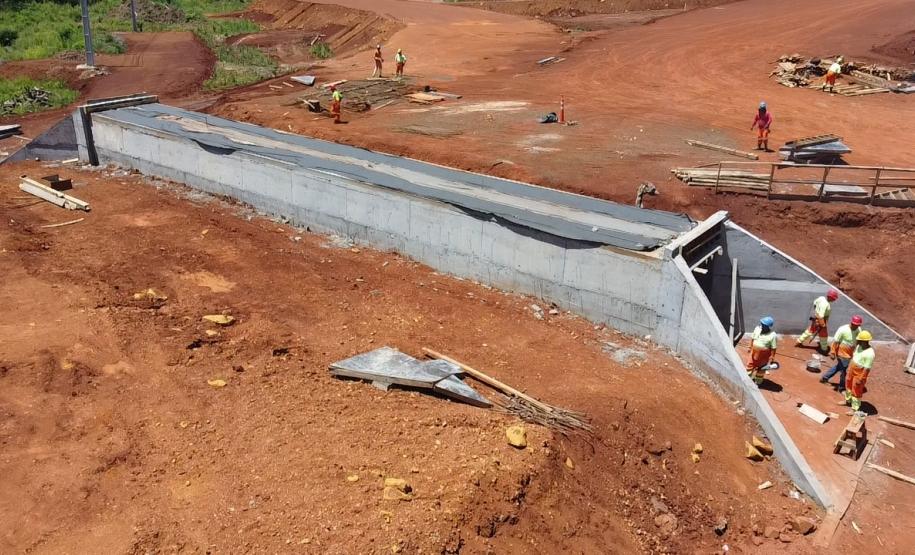 Obras da Rodovia de Acesso à Ponte da Integração