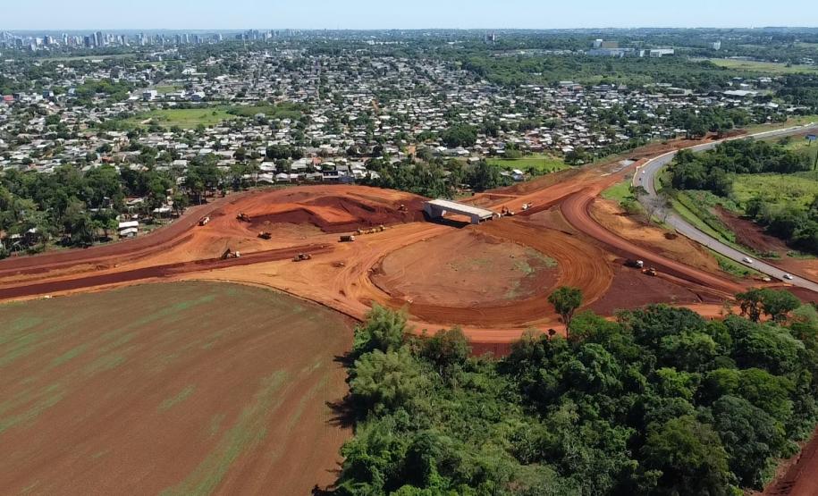 Obras da Rodovia de Acesso à Ponte da Integração
