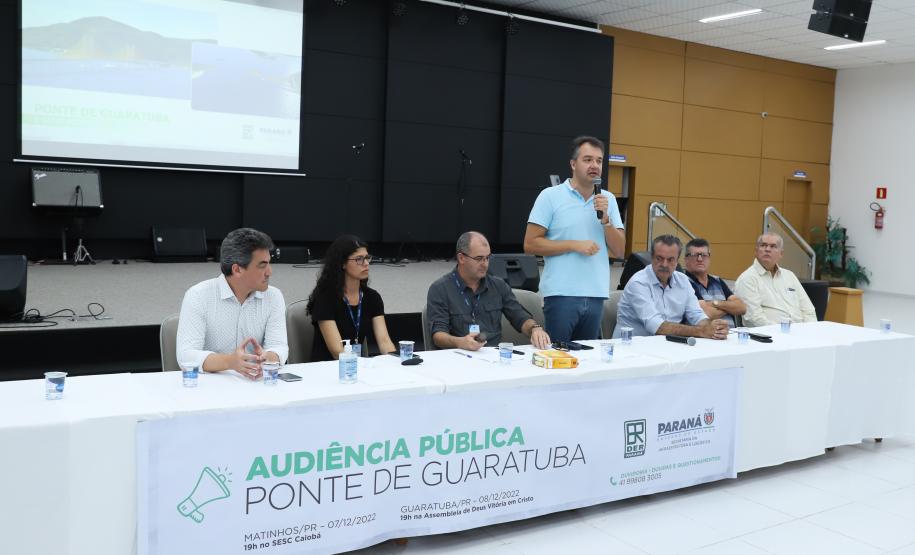 Audiência pública da Ponte de Guaratuba, em Guaratuba