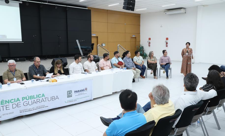 Audiência pública da Ponte de Guaratuba, em Guaratuba