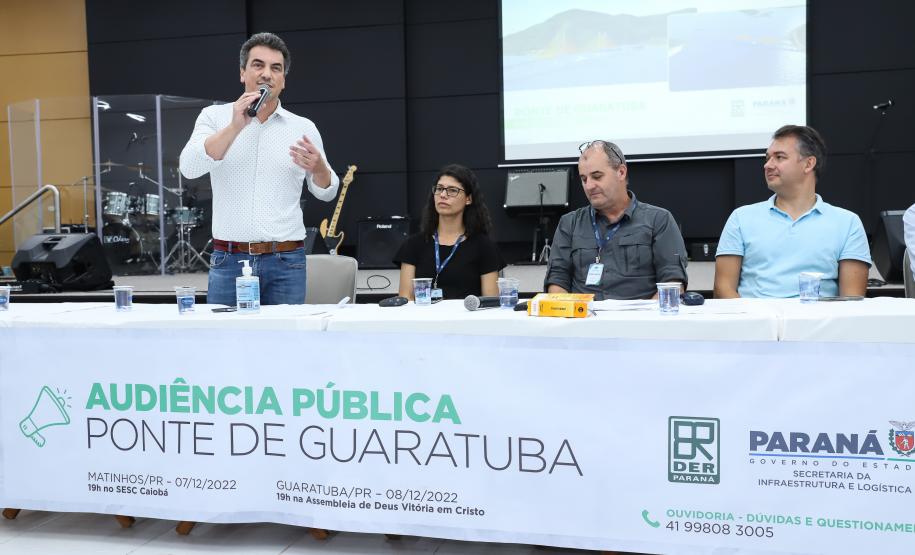Audiência pública da Ponte de Guaratuba, em Guaratuba