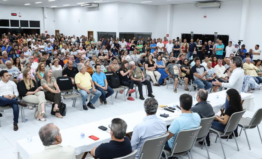 Audiência pública da Ponte de Guaratuba, em Guaratuba