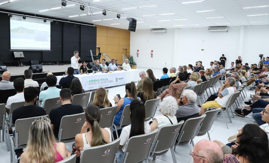 Audiência pública da Ponte de Guaratuba, em Guaratuba